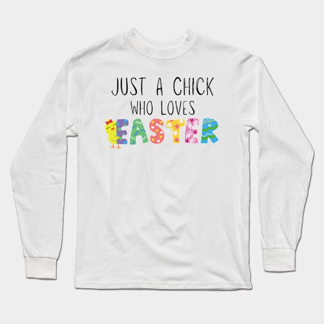 Easter Chick Long Sleeve T-Shirt by Little Duck Designs